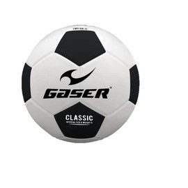 Gaser Balón Futbol Classic Laminado Mate (No. 5, Blanco con Negro)
