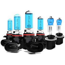 ZPXGIZT Light Bulbs Fit For Chevy Trailblazer 2000-2005,9005 9006 880 High Low Beam Fog Lights High Performance Halogen Headlight Bulb Combo, 6000K White Light, Pack of 6