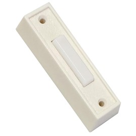 WESUA LED Lighted Doorbell Button Push Switch Wall Mounted For Chime Ring (WHITE)