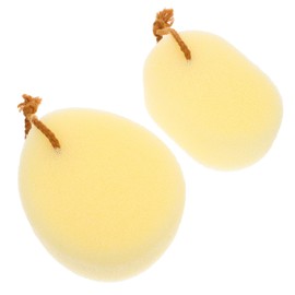 Vaguelly 2Pcs Bath Exfoliating Sponge Soft Skin Cleaning Scrubber for Deep Cleansing Rich Lathering Shower Sponge for Fluffy and Relaxing Bath Experience