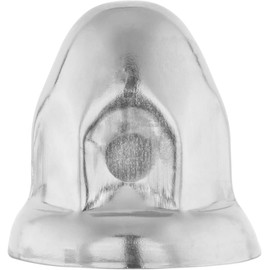 CHDT66 33 mm Chrome Lug Nut Covers - Flanged, Push on Fitting - Metal Chrome Lug Nut Covers - Classic Height: 2 1/8"