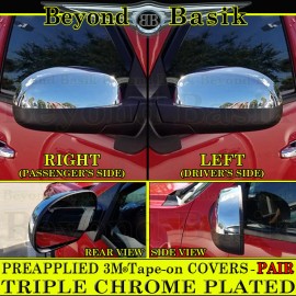 Torox 2007-12 2013 2014 CHEVY TAHOE SUBURBAN AVALANCHE Top Half Chrome Mirror COVERS
