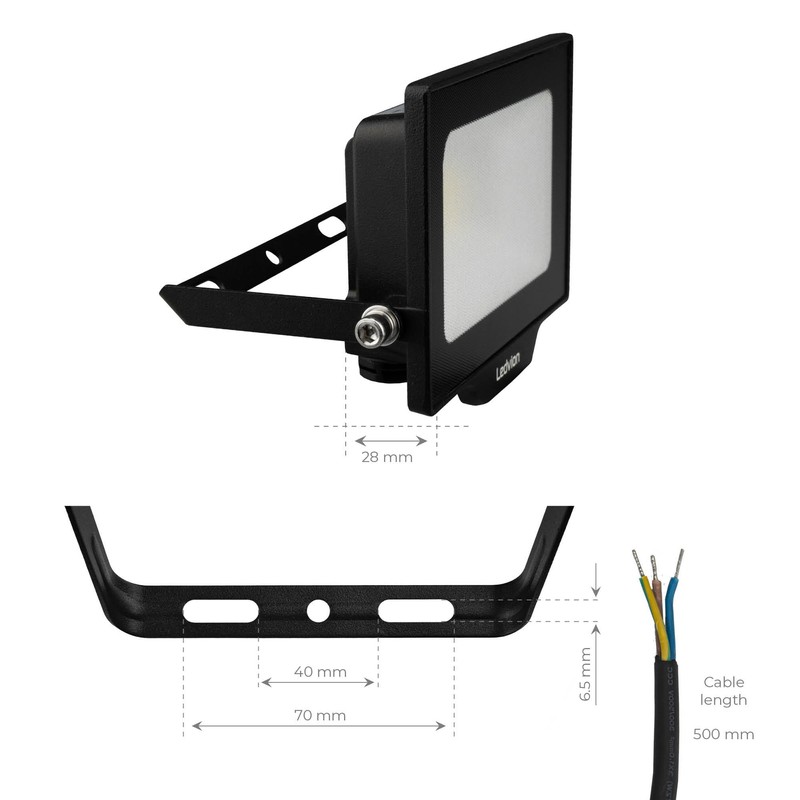 Ledvion Osram LED Spotlight, 20 Watt LED Floodlight, 6500 K