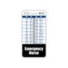 Emergency Nurse Badge Buddy Vertical w/Height & Weight Conversion Charts