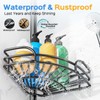 Corner Shower Caddy Tension Pole, Adjustable No-Drill Widen Shelves