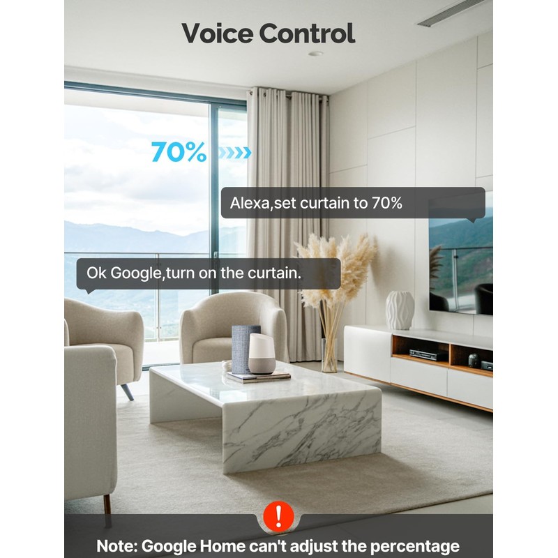 MOES WiFi Smart Shutter Switch, Percentage Shutter Control, Touch Alexa