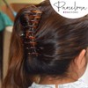 Parcelona French Rake Large Tortoise Shell Cellulose Jaw Hair Claw