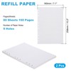 PATIKIL Grid Refill Paper 9-Ring Binder Loose Leaf Planner Filler