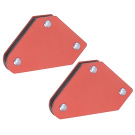 HARFINGTON 2pcs Mini Arrow Welding Magnet Holder, 10LBS 45, 90, 135 Degree Angle Arc Tig Mig Magnetic Metal Clamps Working Tools for Welding, Soldering, Assembling