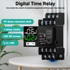Jadeshay Zeitrelais 230V, Digitales Zeitrelais Multifunktionales Zeitverzögerungsrelais 4NO 4NC 0,1S-99H