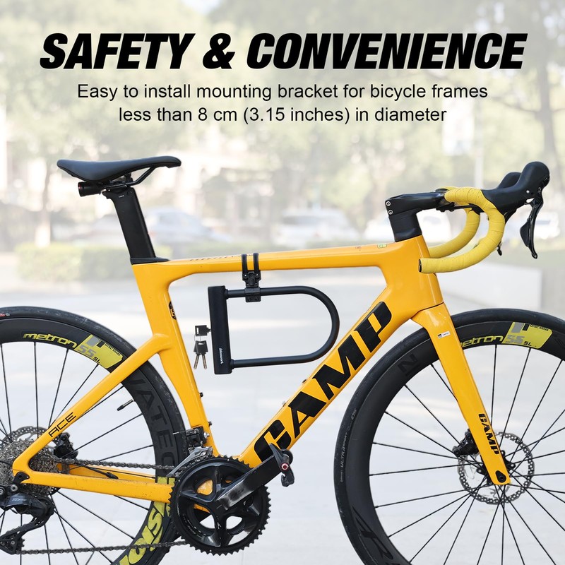 Lohaswork Bike Lock, Heavy Duty Anti Theft Bicycle Lock, 4