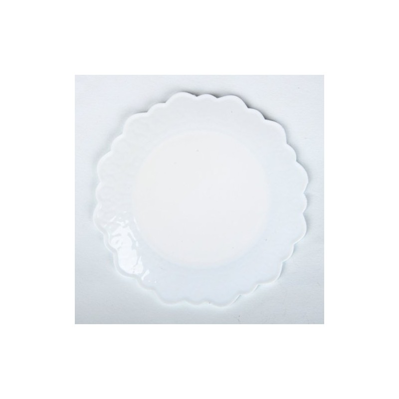 Good-L Antique Lace Style Vinyl Coasters White x Blue Diameter