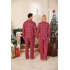 SWOMOG Matching Couple Christmas Pajamas Set Long Sleeve Festival Party