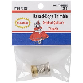 Colonial Needle SST-5 Raised Edge Thimble, Size 5
