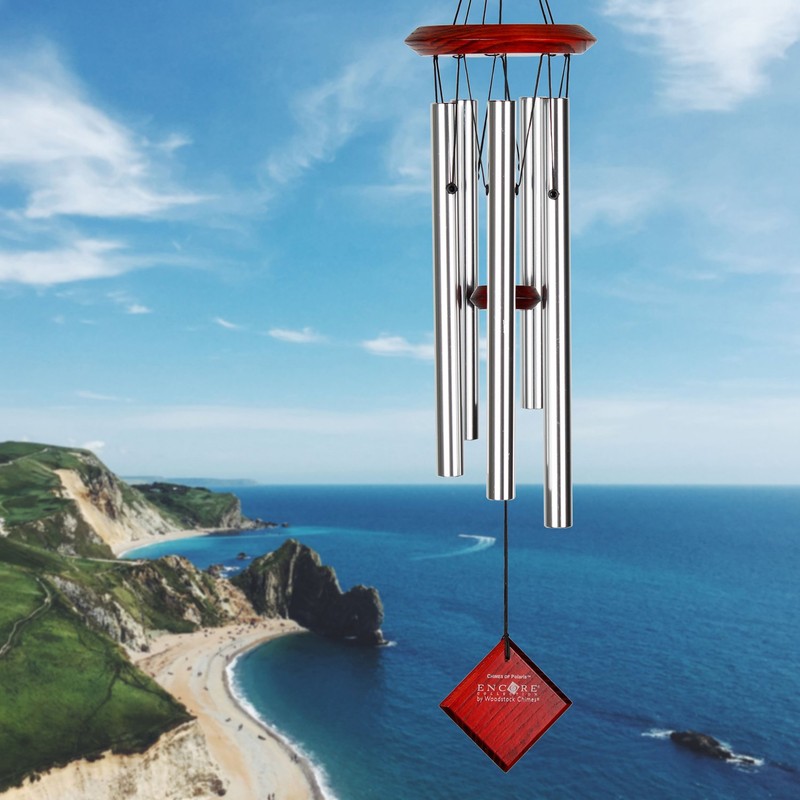 Woodstock DCS22 Encore Collection Silver Chimes of Polaris Windchime, 22