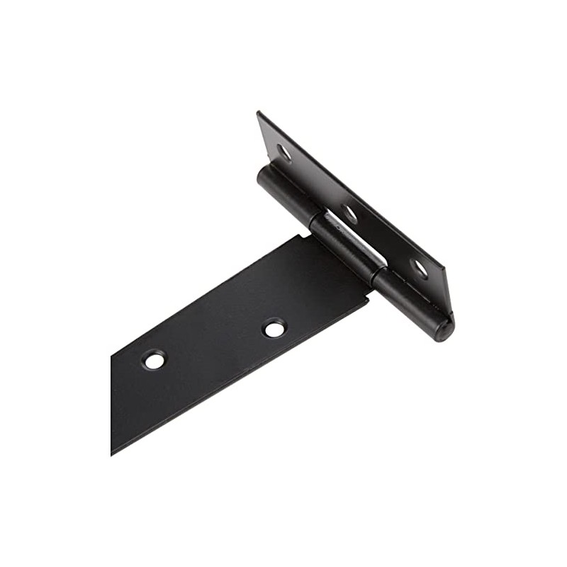 Duratool D00915 T-Hinges Black Zinc Plated 10" (254mm) 2 Pack
