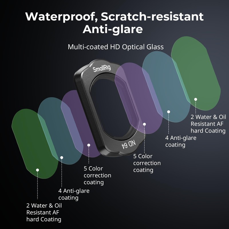 SmallRig DJI Compatible Osmo Pocket 3 ND Filter Kit 4774