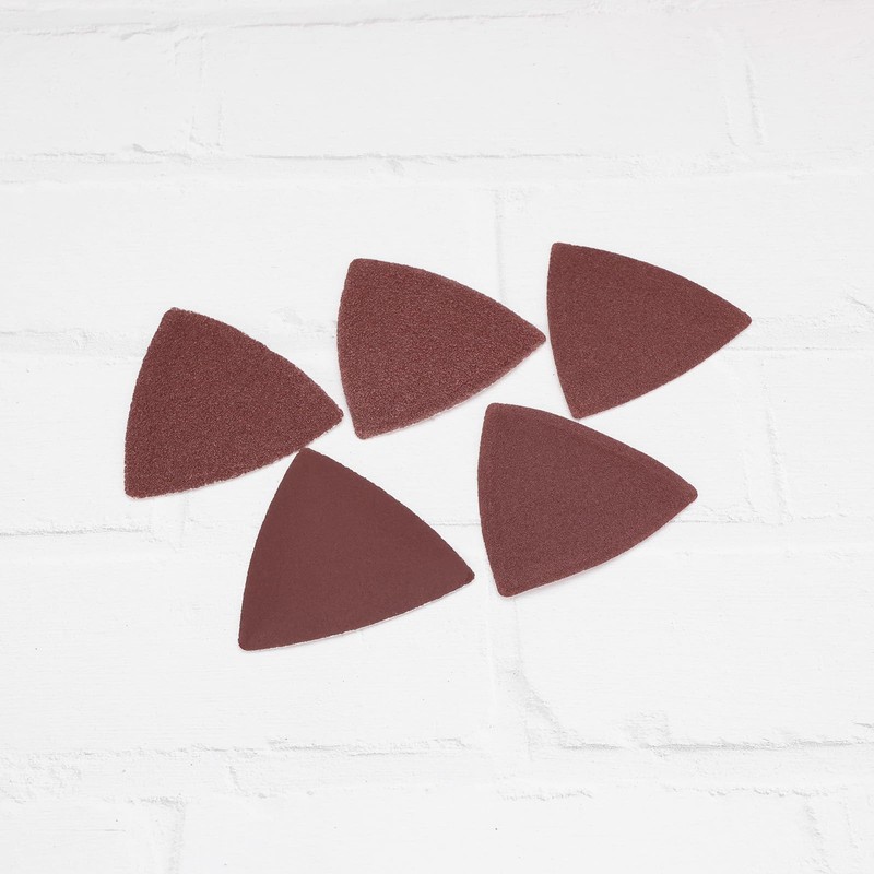 VGOL 50pcs Multi Tool Accessory Triangle Sandpaper 8080mm Gravel 40/60/80/120/240