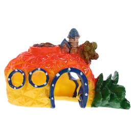 Kisangel Realistic Landscape Castle Resin Aquarium Decorations Statue Underwater Stone for Fish Tank Random Color