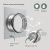 Vent Systems 125mm Duct Connection Flange with EDPM Rubber Gasket,