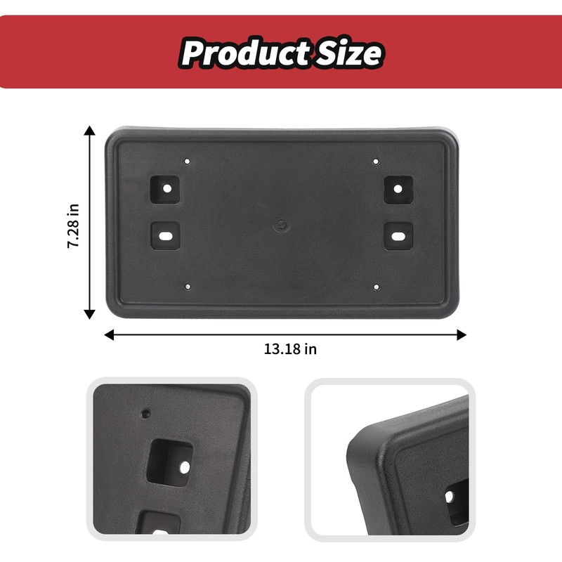 JeCar License Plate Frame Bracket Fit for 2011-2017 Jeep Compass