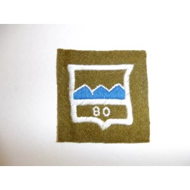 a0047 WW1 US Army 80th Infantry Division Shoulder Patch Blue Ridge PC5