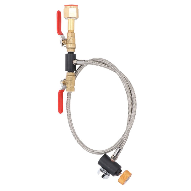 CGA320 G1/2 Cylinder Refill Adapter Dual Valve CO2 Tank Adapter