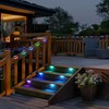 Herzila 16 Pack Solar Fence Lights, RGB Color Changing Christmas