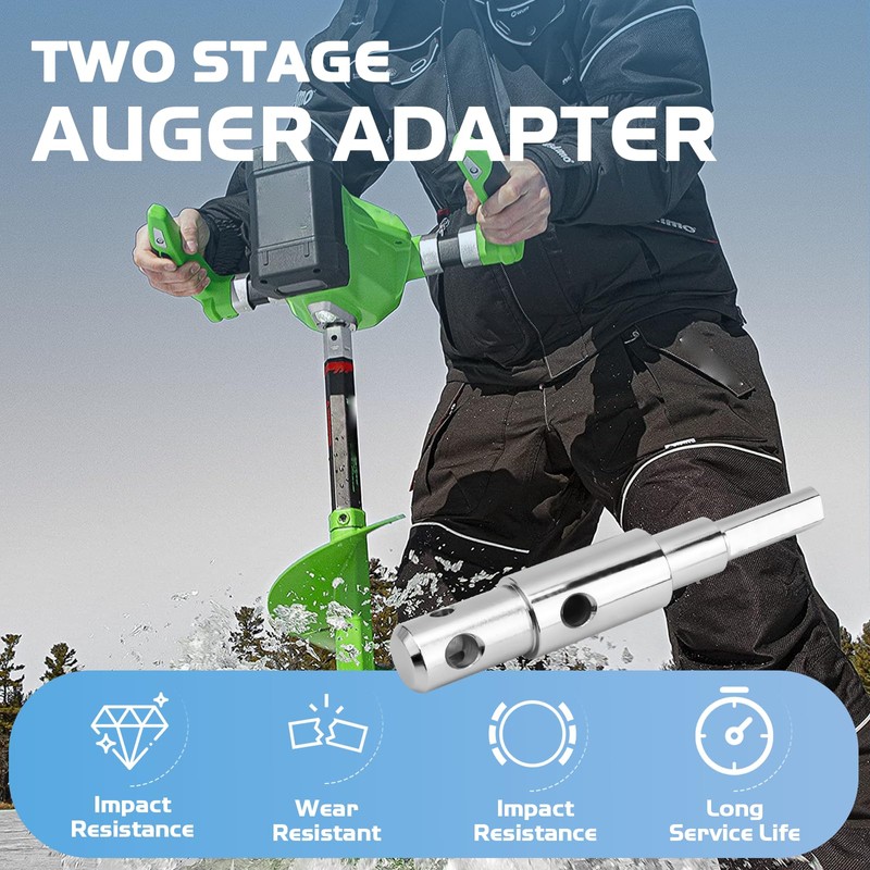 Two Stage Auger Adapter Suitable for 3/4" and 7/8" Internal