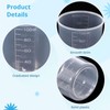 100 Pcs Plastic Graduated Measuring Beakers, 100ml Clear Mixing Cups