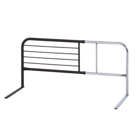 Fuji Boeki 15565 Bed Guard, Fall Prevention, Futon Slips Prevention, Width 37.4 - 47.2 x Depth 15.7 x Height 17.7 inches (95 - 120 x 40 x 45 cm), Brown, High Type, Adjustable Width, Extendable, Adult