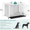 YITAHOME Dog Crate Furniture, Heavy Duty Dog Cage, Wooden Side