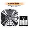 Ydyisoei 2 Pack Air Fryer Accessories Grill Pan Crisper Plate