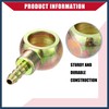 INFINAUTO Banjo Bolt Hose Barb Fitting/Inner Brake Fuel Line Fitting