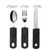 Weighted Extra Wide Handles Easy Grip Cutlery Set, Disability Ideal