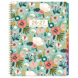 2026-2027 Planner - 2026-2027 Planner Weekly and Monthly, Jul.2026-Jun.2027, 8.5''x11'', Large Daily Blocks to Write, Academic Weekly Monthly Planners with Colorful Tabs, Inner Pocket
