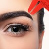 Frienda 5 Pieces Eyebrow Measuring Ruler, Brow Mapping Ruler Tool,