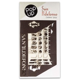 | PopUp Desplegable Decorativo de Cartulina Recortada a Laser | Tema Escena San Ildefonso | Decoración Souvenir Recuerdo de México