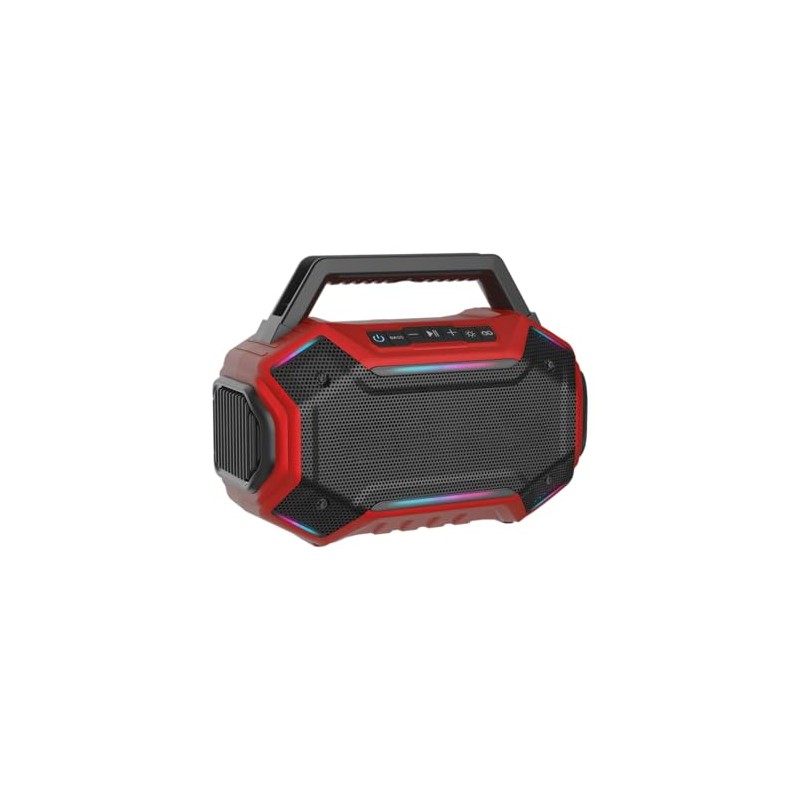 Qozybuds Bluetooth 6.0 Jobsite Speaker with RGB, 30H Working Time,