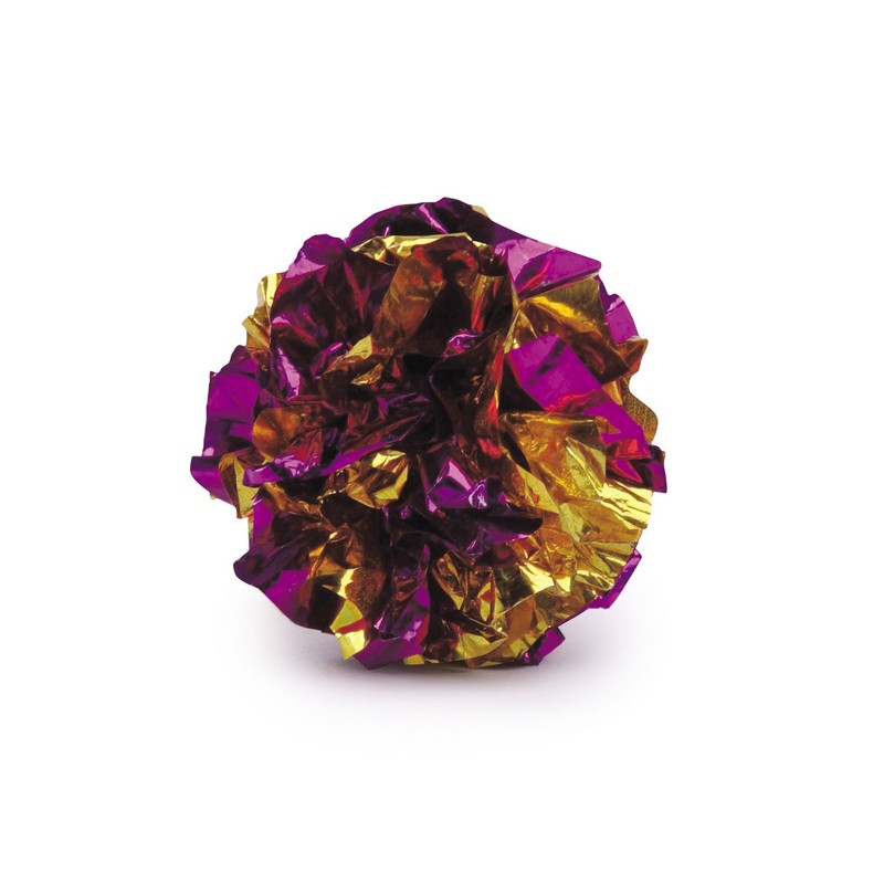 SAVVY TABBY Mylar Balls Cat Toys, 4-Packs