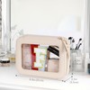 Clear Initial Makeup Bag - Toiletry Cosmetic Bag For Women,