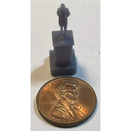 N Scale 1:160 3-D Printed Historical Statues Scenery - Abraham Lincoln (Unpainted)