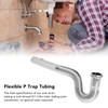 Brass Flexible P Trap Pipe Corrugated Decorative No Odor Bendable