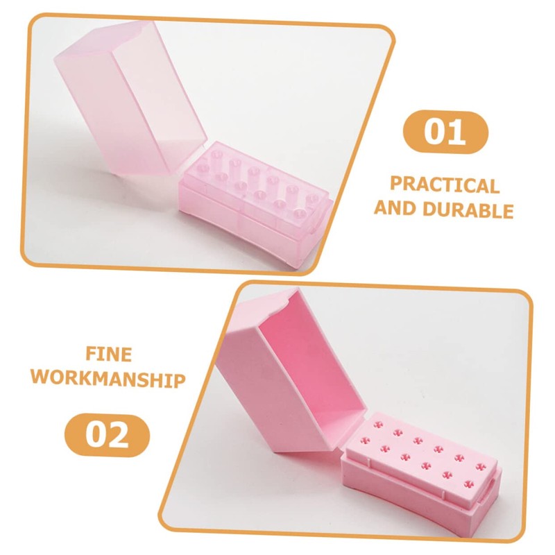 COLLBATH Nail Drill Bits Set Box 2pcs Nail Drill Bits