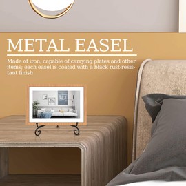 Photo Frame Holder Stand, Set Of 4 Metal Easel Display Stands, 5-inch Tripod Easels For Pictures, Tabletop Picture Holder, Home Decoration For Book, Photo