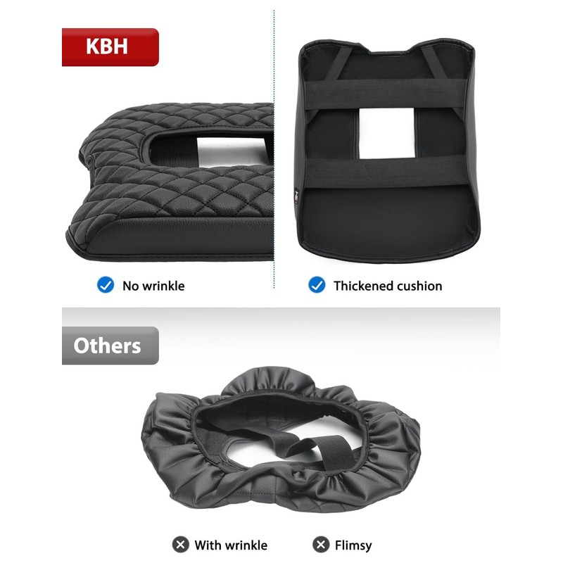 KBH Center Console Armrest Cushion Cover for 2014-2018 Chevy Silverado,