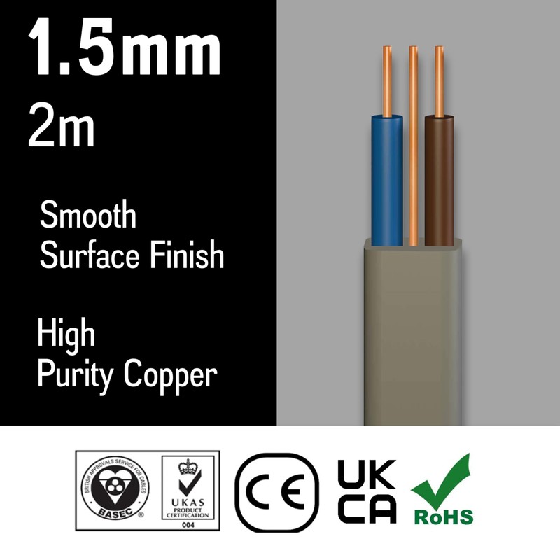 Primes DIY Electric Socket wire cable 1.5mm Twin and Earth