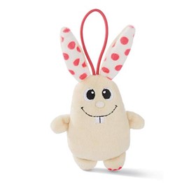 NICI 46106 Moffini Creamer 8 cm with Loop, Plush, Beige/Red