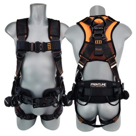 Frontline 110CTB Combat™ Lite Full Body Harness all Aluminum Hardware| Trauma Straps | OSHA and ANSI Compliant (Size: XL-2X)