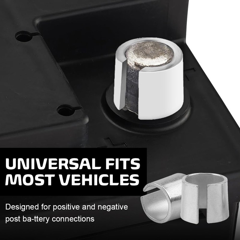 QZTYTY 4PCS Battery Post Shims, Battery Converter, Car Negative Battery